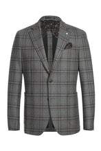 Grey Windowpane Sports Jacket