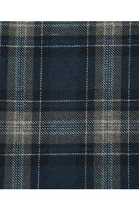 Navy & Brown Windowpane Sports Jacket