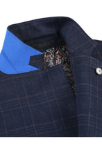 Navy Windowpane Sports Jacket