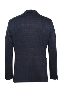 Navy Windowpane Sports Jacket