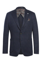 Navy Windowpane Sports Jacket