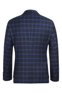 Royal Blue Windowpane Sports Jacket