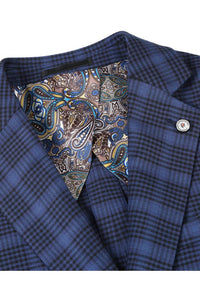 Royal Blue Windowpane Sports Jacket