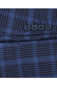 Royal Blue Windowpane Sports Jacket