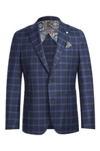 Royal Blue Windowpane Sports Jacket