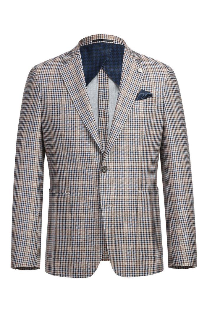 Light Grey Windowpane Sports Jacket