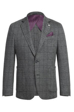 Grey Windowpane Sports Jacket