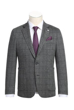 Grey Windowpane Sports Jacket