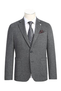 Grey Textured Sports Jacket