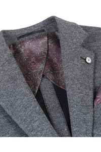 Grey Textured Sports Jacket