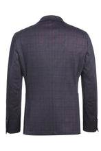 Grey & Blue Windowpane Sports Jacket