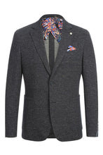 Grey Blue Textured Sports Jacket