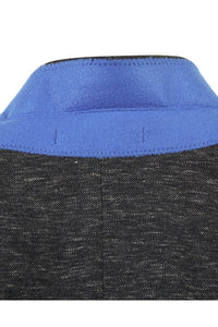 Grey Blue Textured Sports Jacket