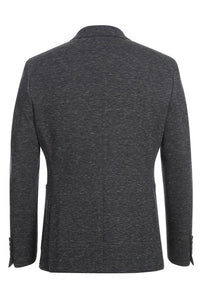 Grey Blue Textured Sports Jacket