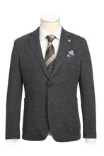 Grey Blue Textured Sports Jacket