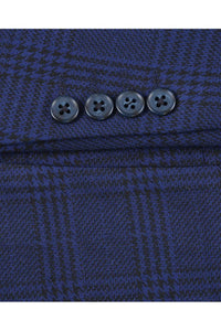 Royal Blue Windowpane Sports Jacket