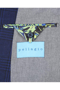 Royal Blue Windowpane Sports Jacket