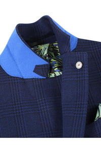 Royal Blue Windowpane Sports Jacket
