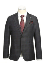 Blue & Black Windowpane Sports Jacket