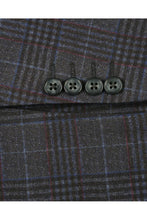 Blue & Black Windowpane Sports Jacket