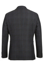 Blue & Black Windowpane Sports Jacket