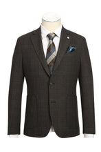 Dark Brown Windowpane Sports Jacket