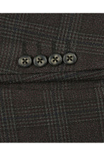 Dark Brown Windowpane Sports Jacket