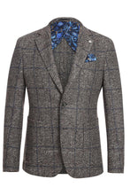 Beige Windowpane Sports Jacket