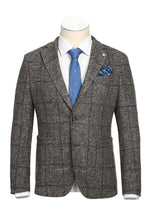 Beige Windowpane Sports Jacket