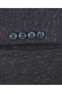 Dark Grey Textured Sports Jacket