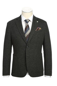 Dark Brown Textured Sports Jacket