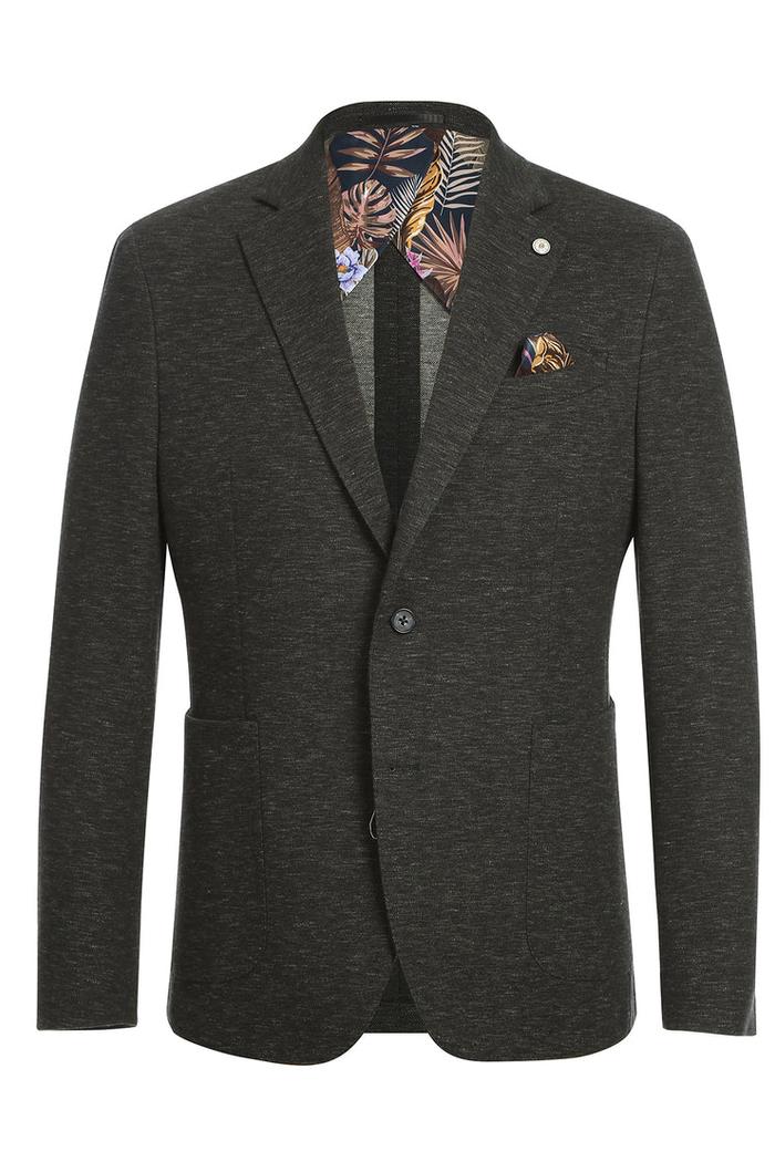 Dark Brown Textured Sports Jacket