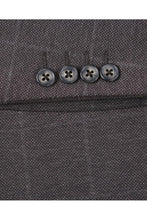 Dark Brown Windowpane Sports Jacket
