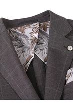 Dark Brown Windowpane Sports Jacket