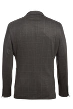 Dark Brown Windowpane Sports Jacket