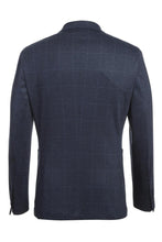 Dark Blue Windowpane Sports Jacket