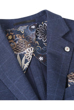 Dark Blue Windowpane Sports Jacket