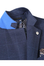 Dark Blue Windowpane Sports Jacket