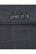 Ink Blue Windowpane Sports Jacket