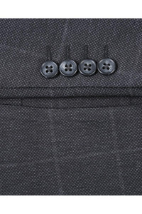 Ink Blue Windowpane Sports Jacket