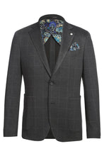 Ink Blue Windowpane Sports Jacket