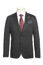 Ink Blue Windowpane Sports Jacket