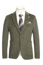 Olive Solid Sports Jacket