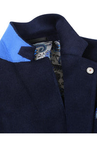 Navy Solid Sports Jacket