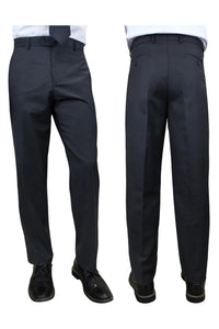 "Denali" Charcoal Super 150's Wool Dress Pants