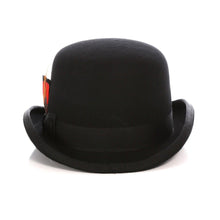 Premium Wool Black Derby Bowler Hat - Ferrecci USA 