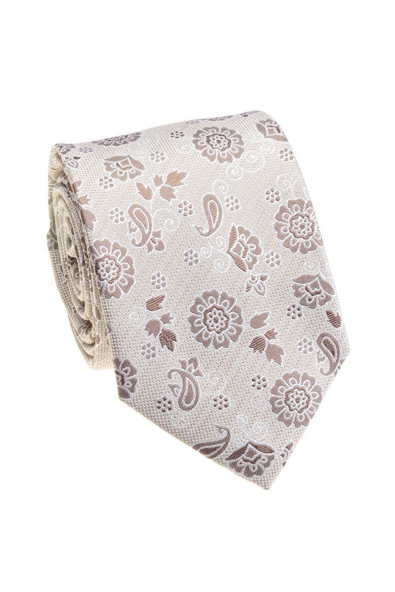 Bocara Ecru Necktie (B24-4069B)