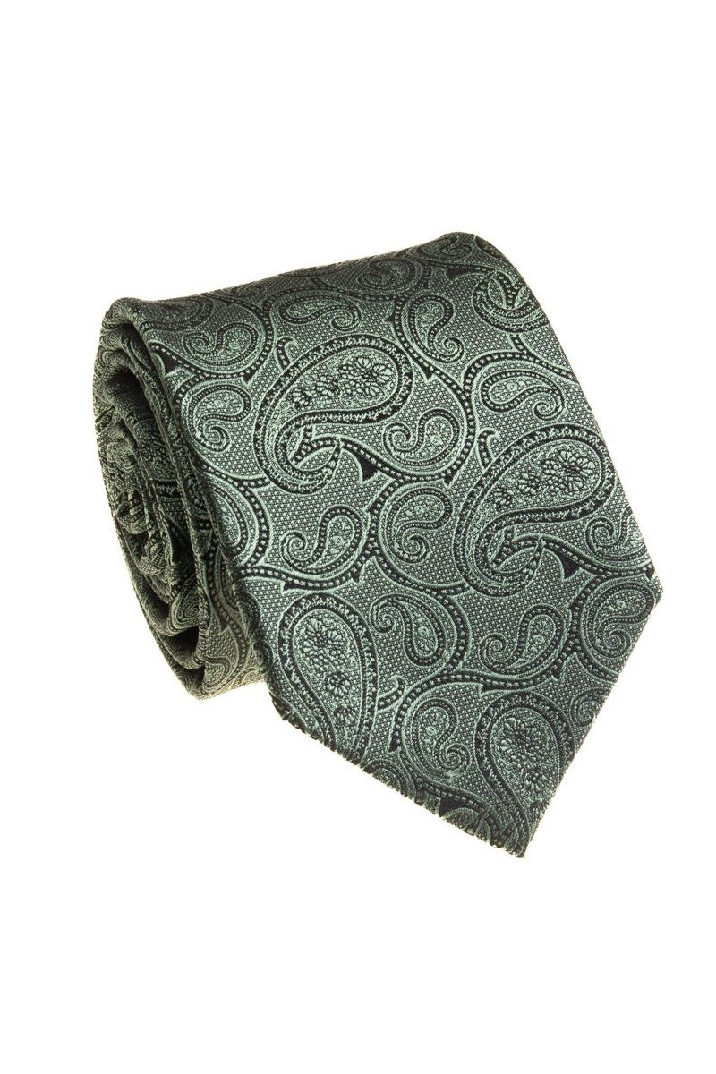 Bocara Green Necktie (B25-6015A)