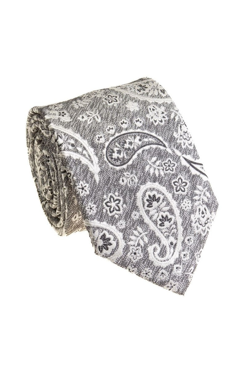 Bocara Charcoal Necktie (B25-6061A)