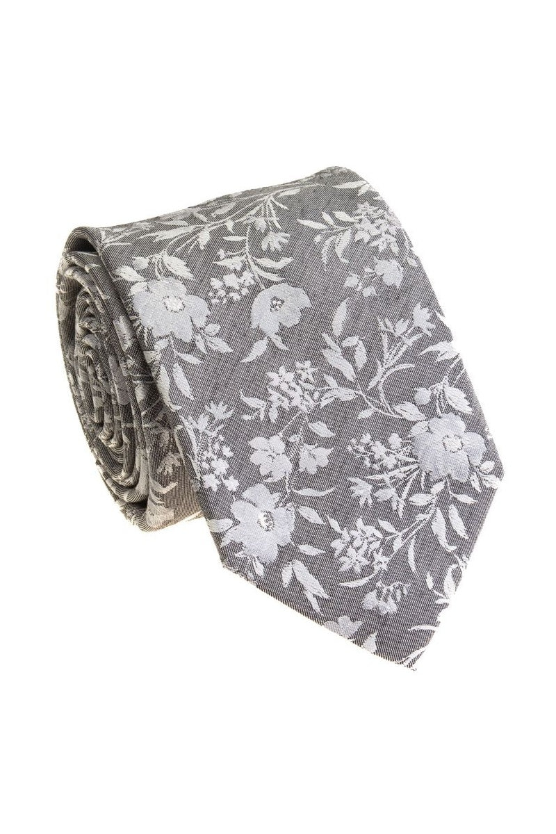 Bocara Charcoal Necktie (B25-6068C)